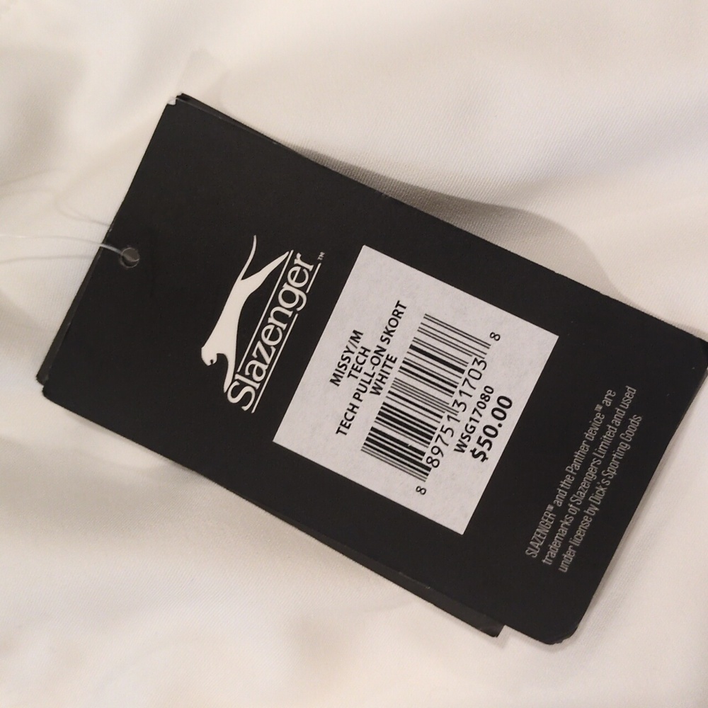 β€οΈποΈββοΈNWT Slazenger Women's White Golf Skort size Medium β€οΈποΈββοΈ WOW!!β€οΈποΈβ - Picture 4 of 10